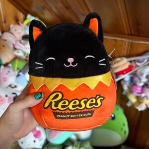 Hershey’s Colton the Cat Reese’s 7.5" Squishmallow NWT Halloween Black